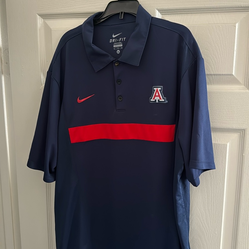 Nike dri fit U of Arizona polo size XL